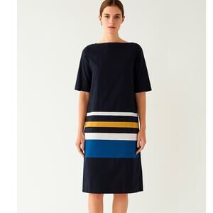 COS Colorblock Dress Navy Yellow